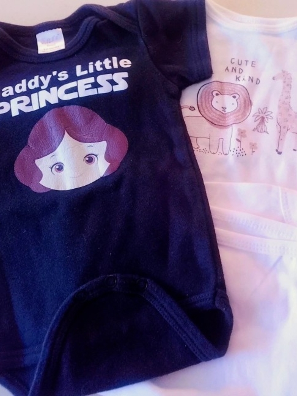 Set Of Three Baby Bodysuits